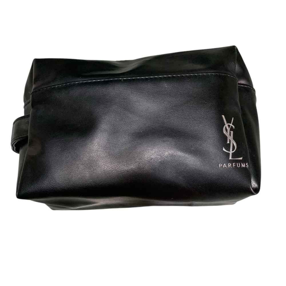 Yves Saint Laurent Black Parfum Cosmetic Bag Sleek Minimalist Design - Picture 2 of 9